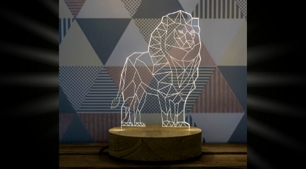 lion led lamp england