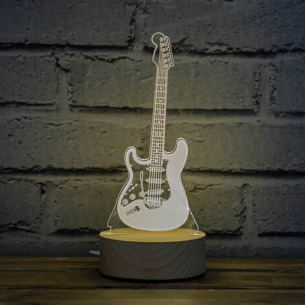 3D illusion electric guitar lamp in England