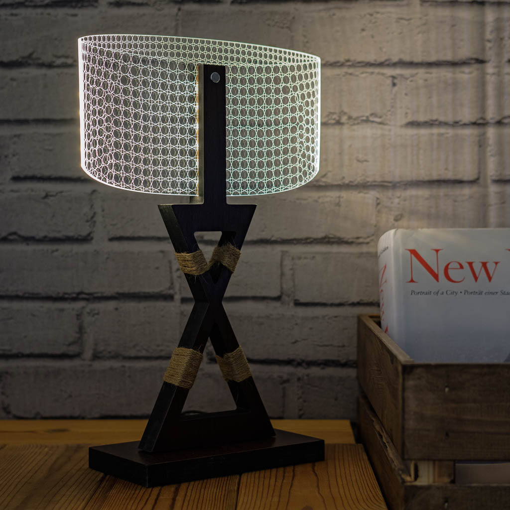 3D Illusion Round Table Lamp, lighting in the UK