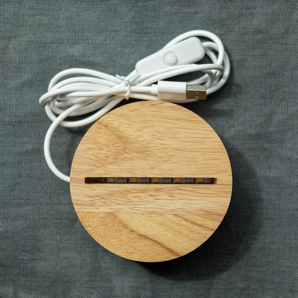 Hoo's There Wood & Acrylic Owl Lamp - 2