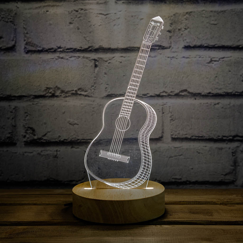 3D lED guitar lamp in the uk