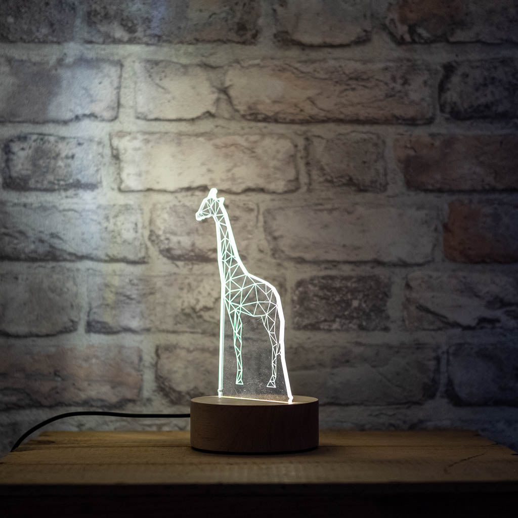 3D Geometric Origami Giraffe Lamp