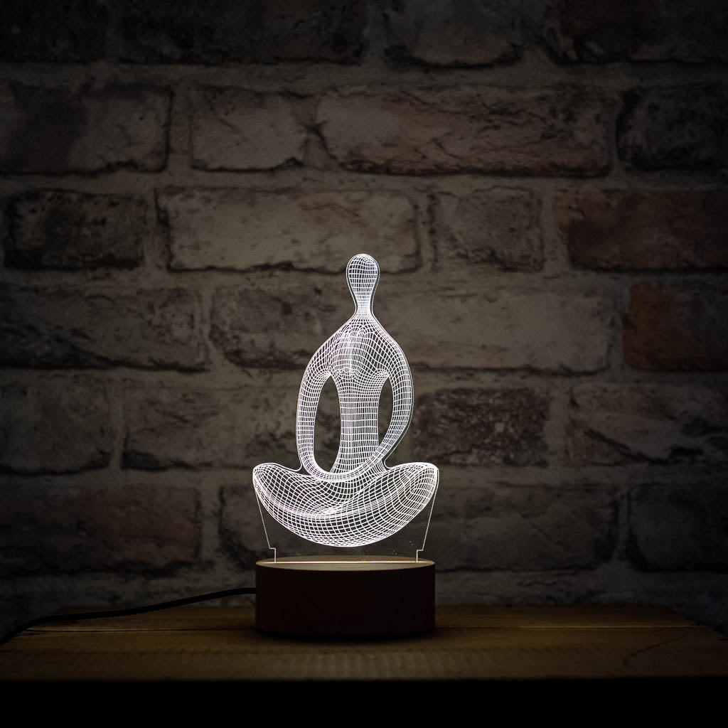 Sitting Yogi Meditation Yoga Lamp