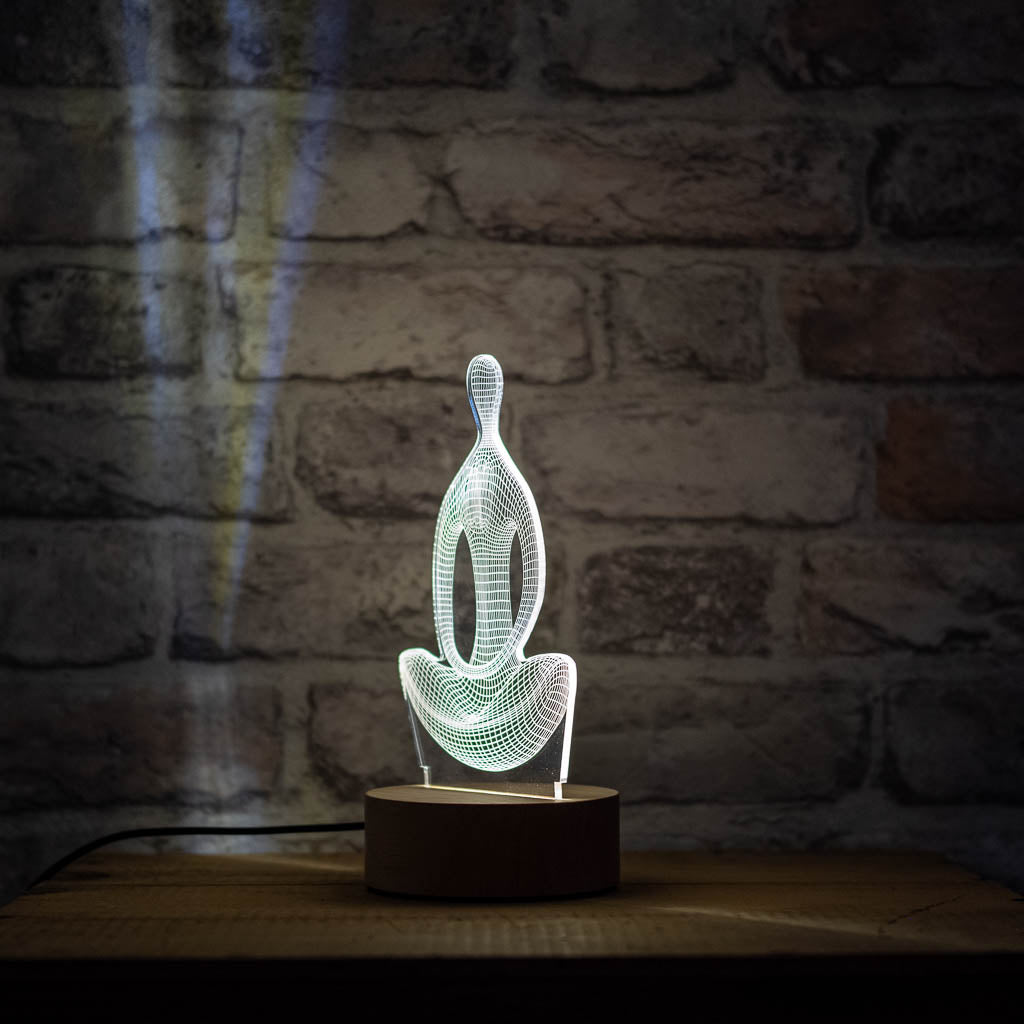 Sitting Yogi Meditation Yoga Lamp