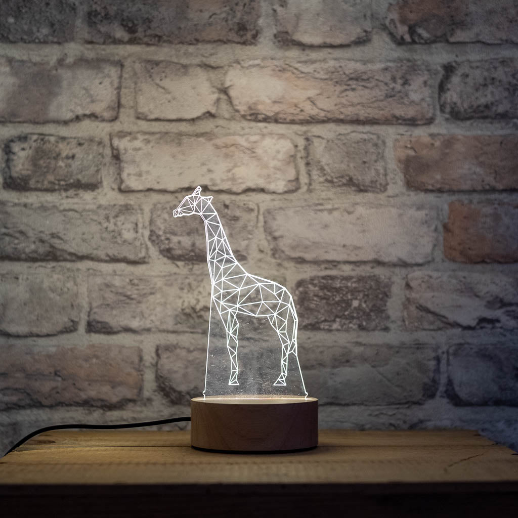 3D Geometric Origami Giraffe Lamp