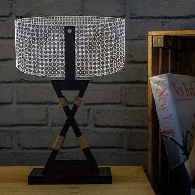 3D Illusion Round Table Lamp in the UK