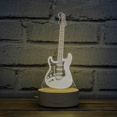 3D illusion electric guitar lamp in England