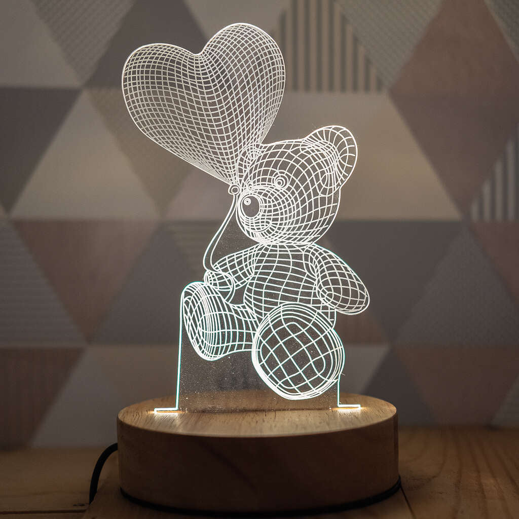3D Teddy Bear Lamp for children