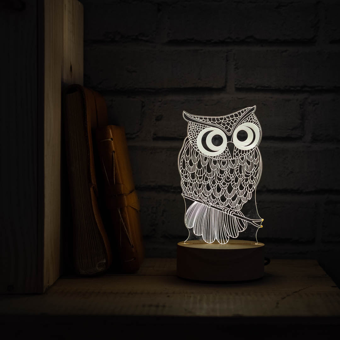 owl lovers led lamp in the UK