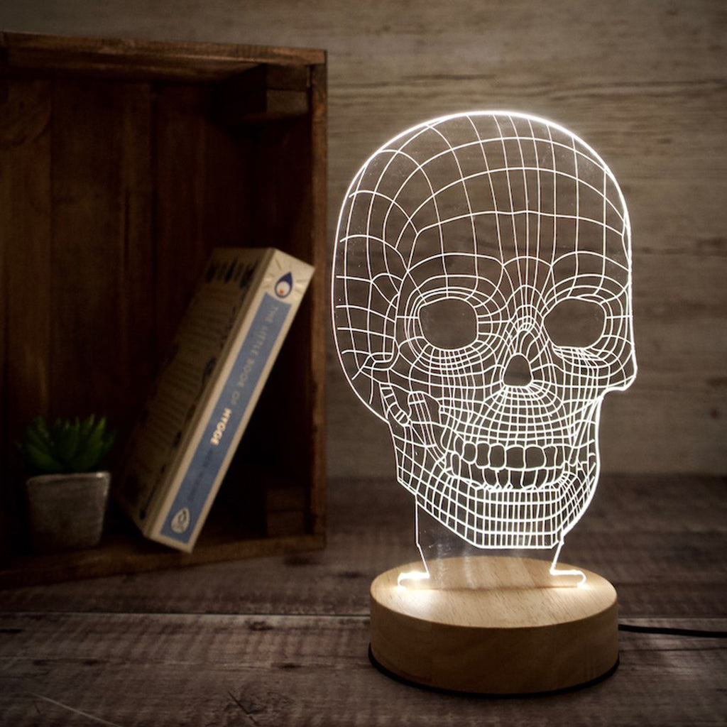 skull table lamp in the UK